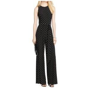 Lauren Ralph Lauren polkadot jumpsuit wide leg size 6